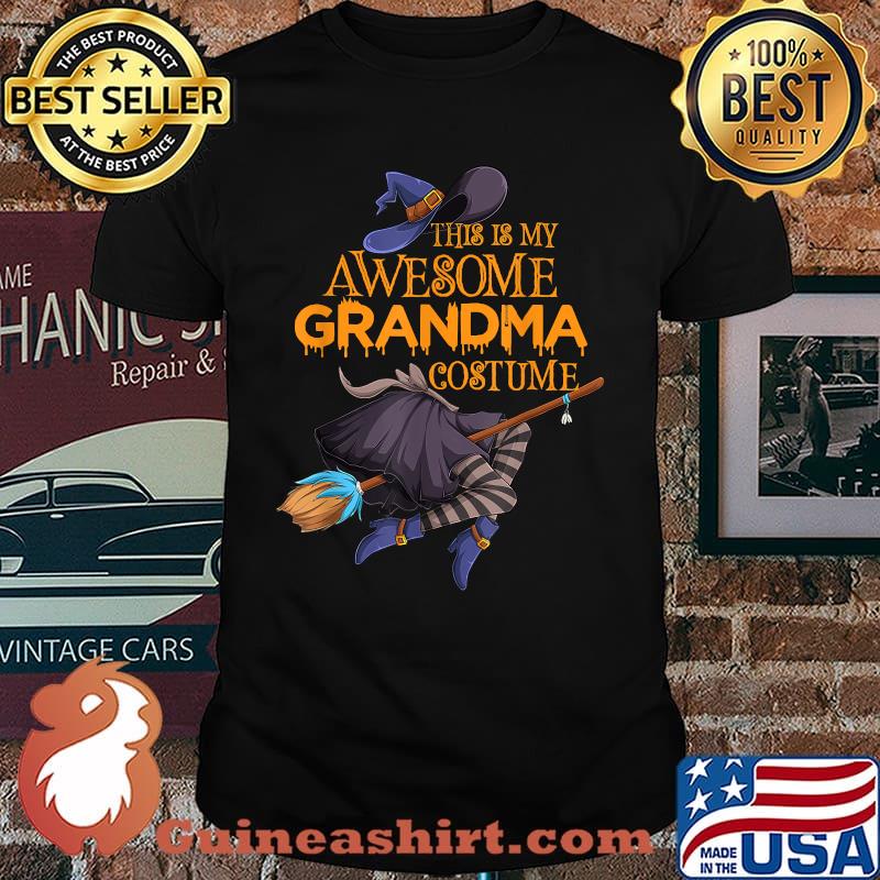 This Is My Awesome Grandmas Costume Witch Halloween T-Shirt