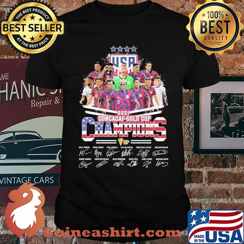 USA 2021 Concacaf Gold Cup Champion American Flag Shirt