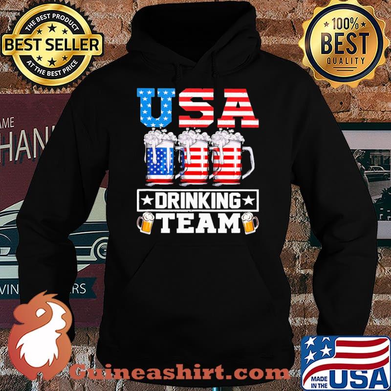 USA Drinking Team American Flag Shirt Hoodie