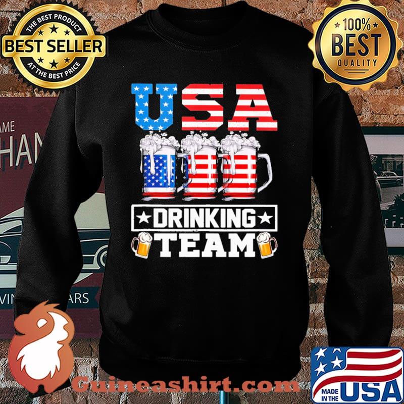 USA Drinking Team American Flag Shirt Sweater