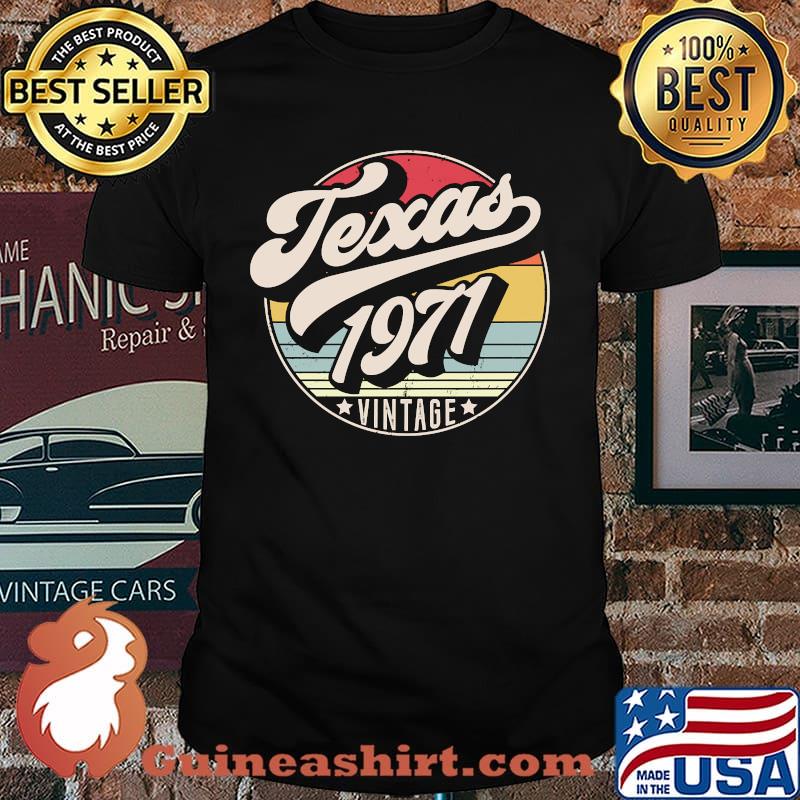 Vintage Texas 1971 Birthday T-Shirt