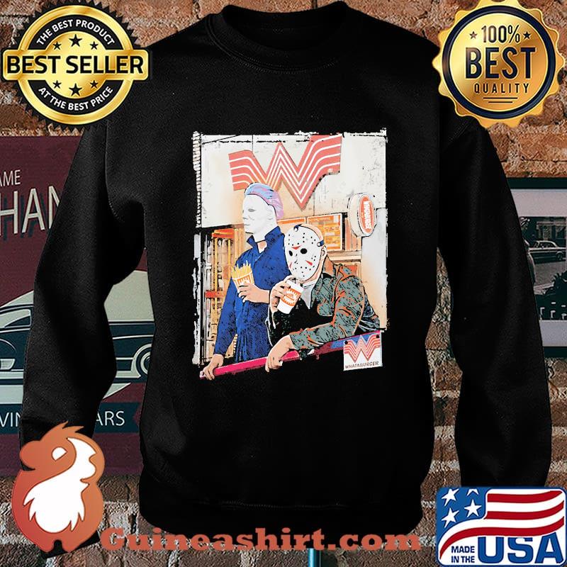 Whataburger Bleached Jason Voorhees Michael Myers Halloween Shirt Sweater