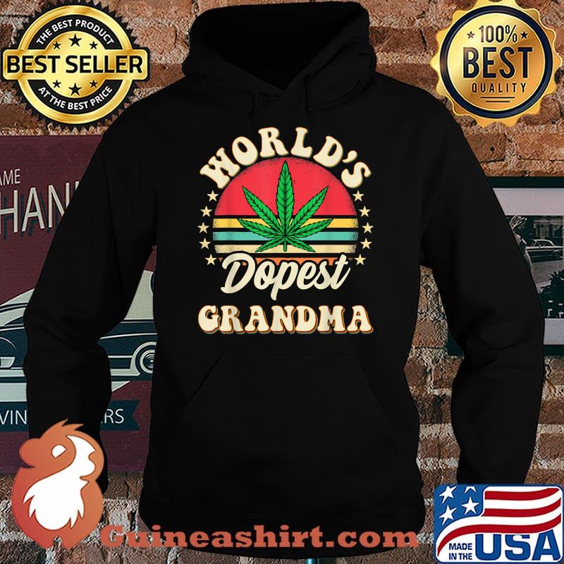 Worlds Dopest Grandma Cannabis Vintage T-Shirt Hoodie
