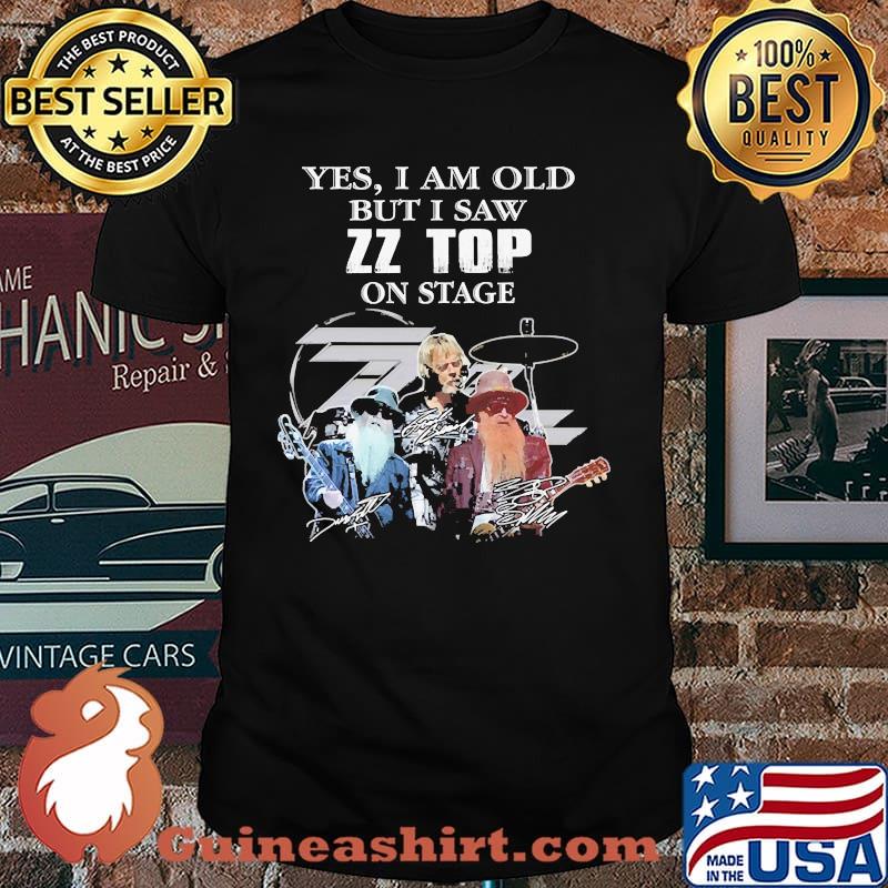 Yes i am old but i saw zz top on stage signatures shirt