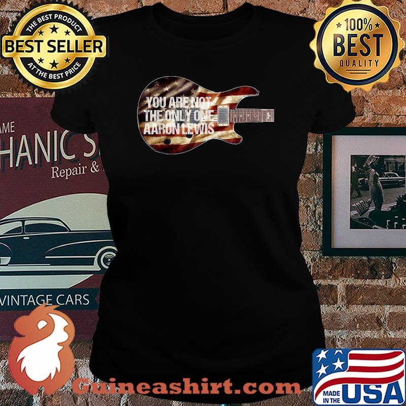 You Are Not The Only One Aaron Lwwis Bass American Flag T-Shirt Laides tee