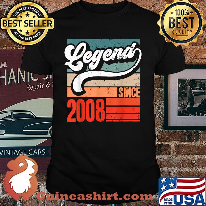13th Birthday Vintage 2008 13 Years Old T-Shirt