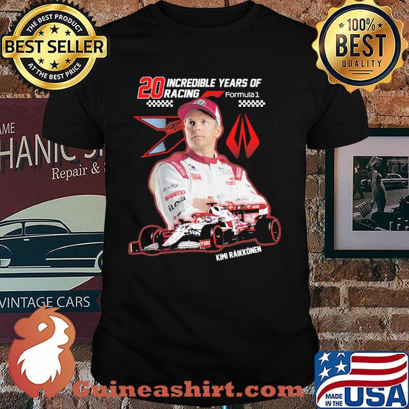 20 incrediblle years of racing kimi raikkonen shirt