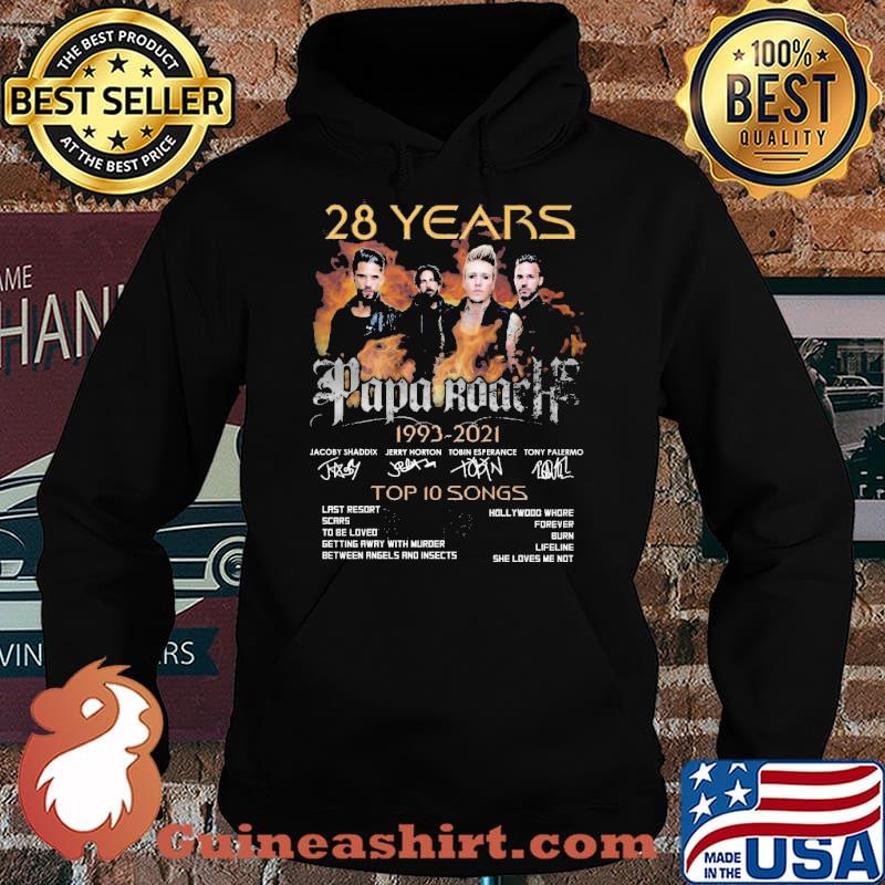 28 years Papa roachs 1993-2021 top 10 songs s Hoodie