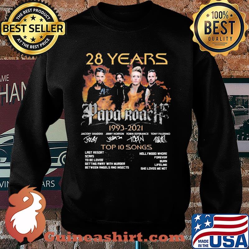 28 years Papa roachs 1993-2021 top 10 songs s Sweater