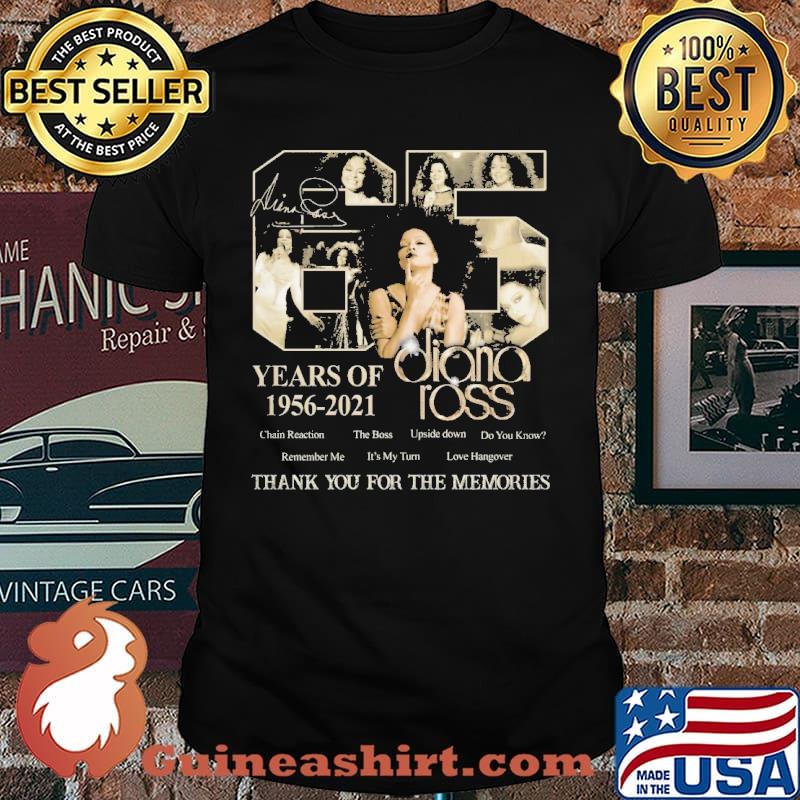 65 years of 1956-2021 Diana I'oss thank you for the memories shirt