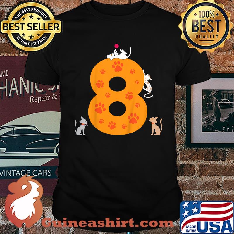8th Birthday Cat Shirt