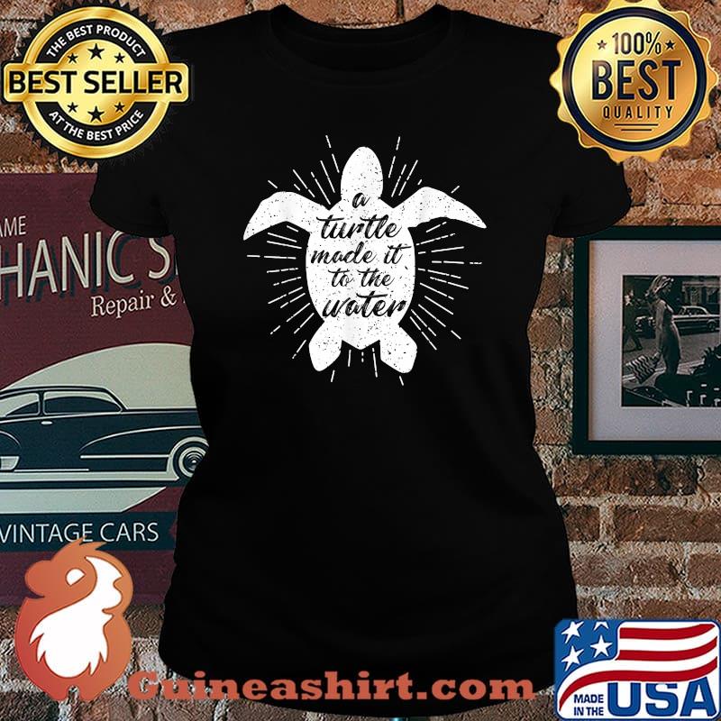 A Turtle Made It To the Water Alliance Animal Lover T-Shirt Laides tee