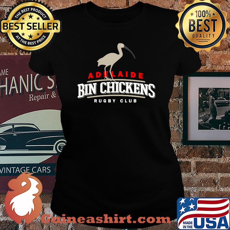 Adelaide Bin Chickens Australia Rugby Club Sports Logo T-Shirt Laides tee