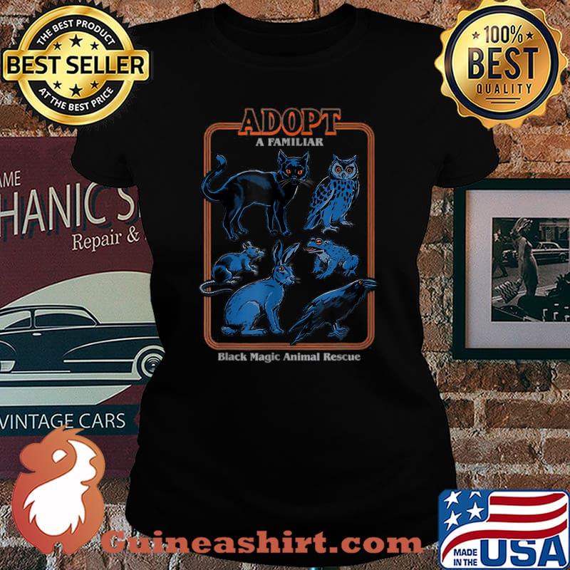 Adopt A Familiar Black Magic Animal Rescue T-Shirt Laides tee