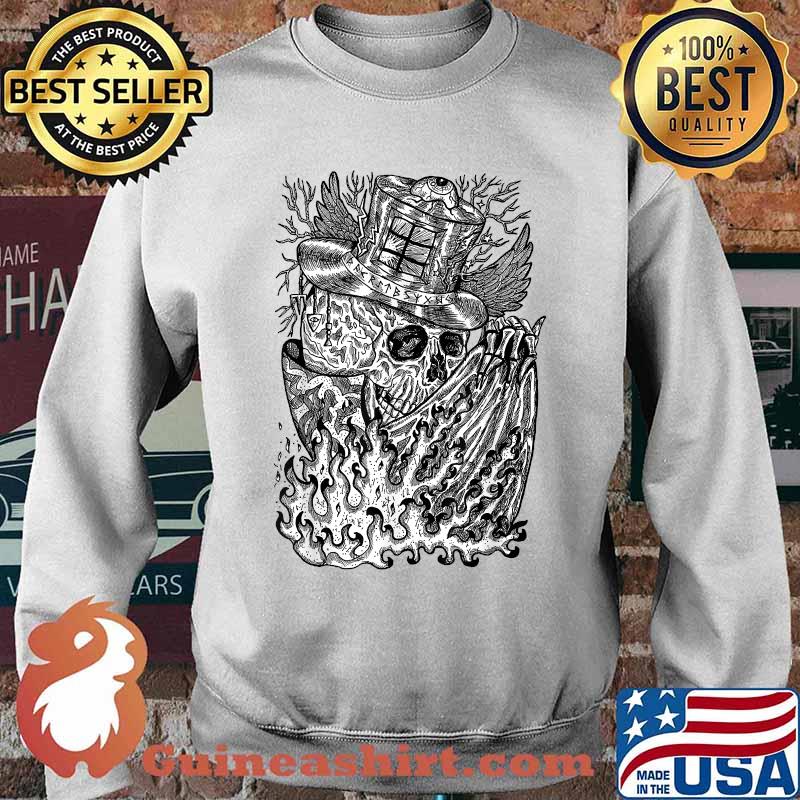 Aesthetic Goth Skeleton Magician Occult Tarot T-Shirt Sweater