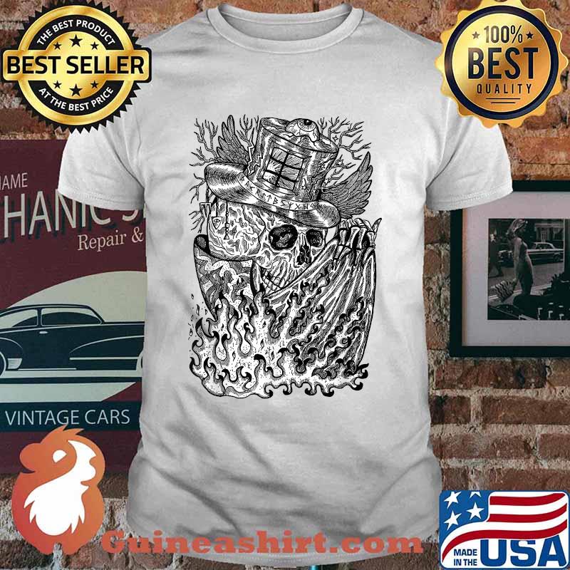 Aesthetic Goth Skeleton Magician Occult Tarot T-Shirt