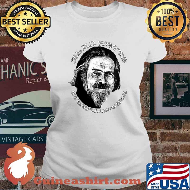 Alan Watts Everything's Zen meditation spiritual T-Shirt Ladies tee