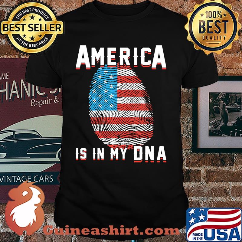 America is in my dna flag shirt