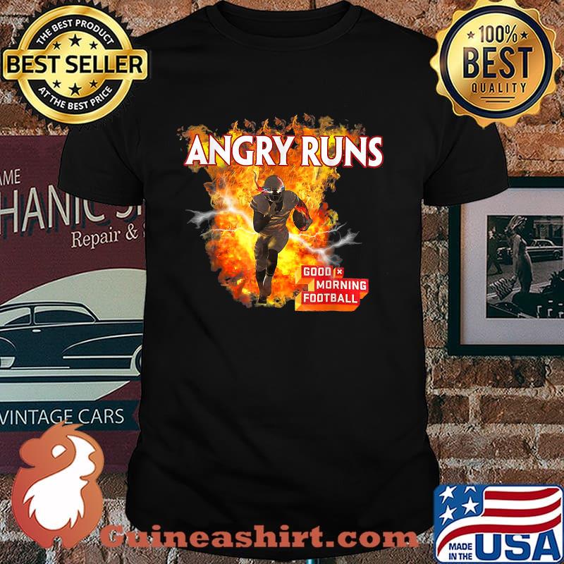 Angry Runs Good Morning Football T-Shirt