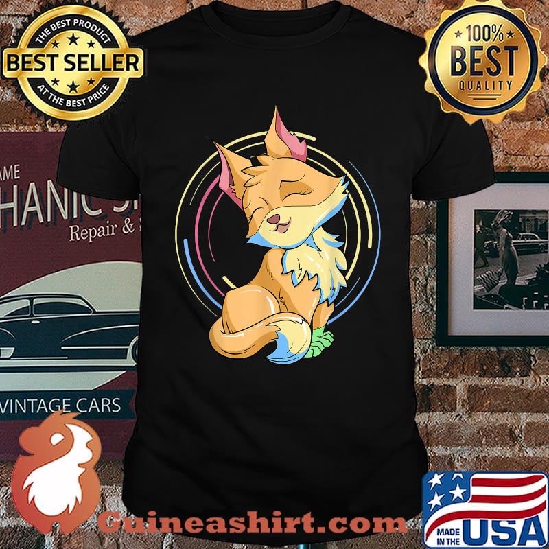 Anime Cute Animal Pastel Goth Art Kawaii Fox T-Shirt