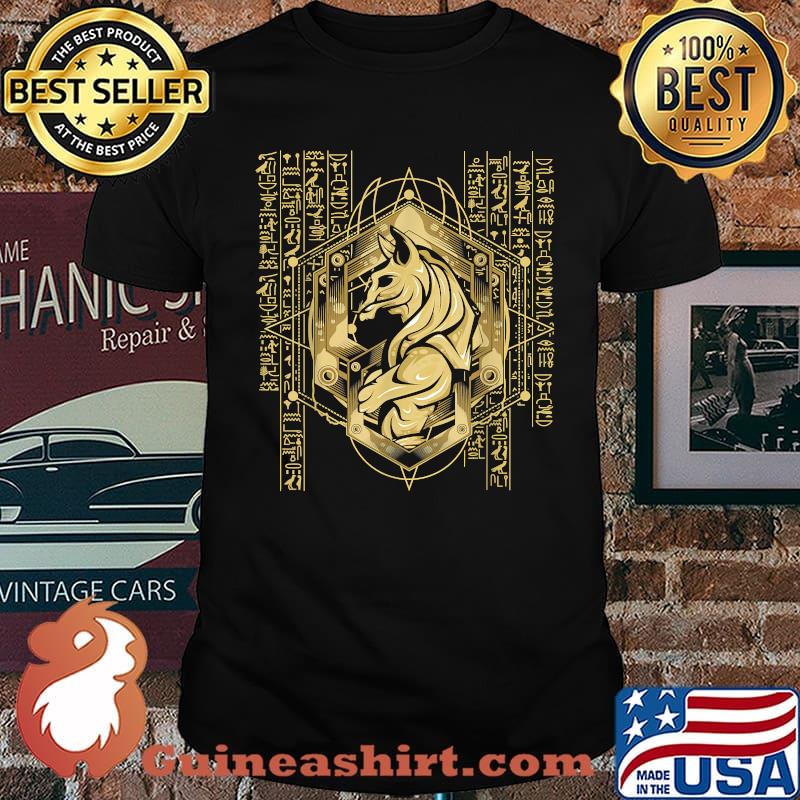 Anubis God Of The Dead Ancient Egyptian Hieroglyph T-Shirt