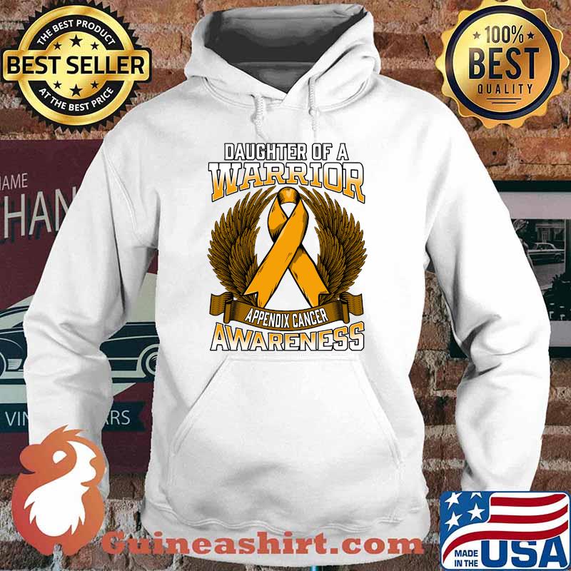 Appendix Cancer Awareness Daughter Support Ribbon Warrior T-Shirt Hoodie