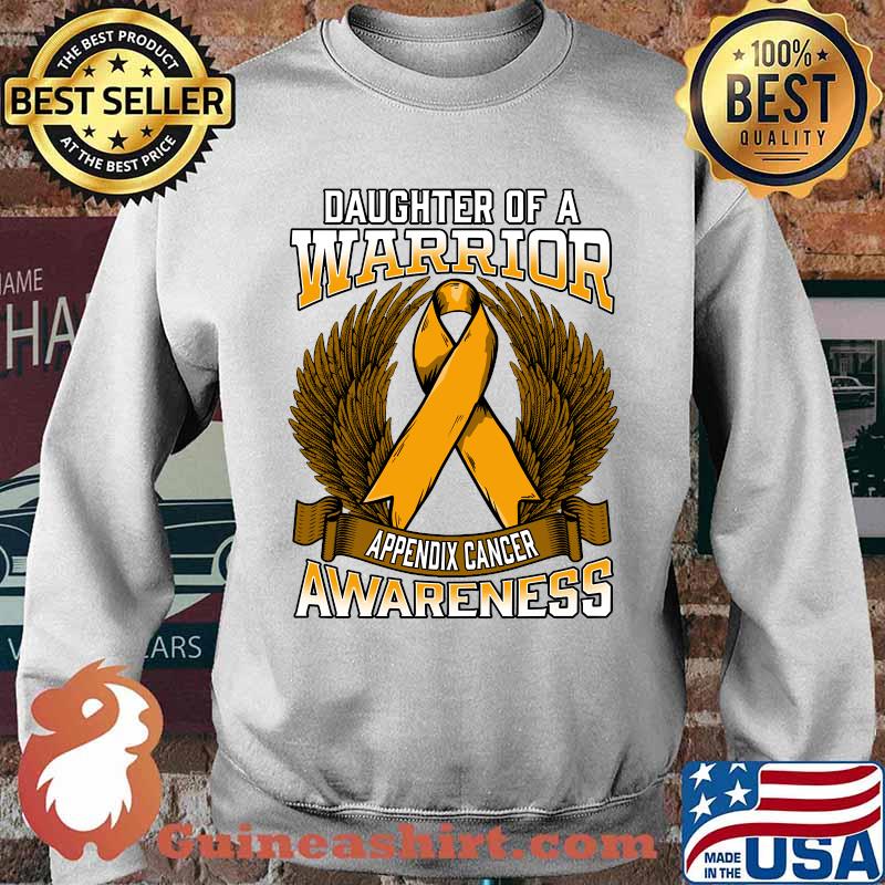 Appendix Cancer Awareness Daughter Support Ribbon Warrior T-Shirt Sweater