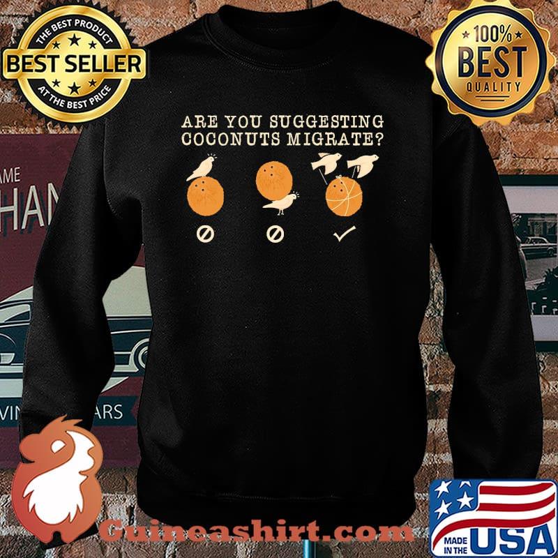 Are you suggesting coconuts migrate bird s Sweater