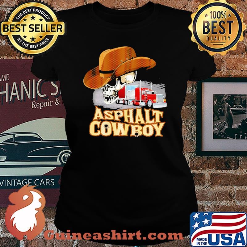 Asphalt Cowboy Trucker Skull Shirt Laides tee
