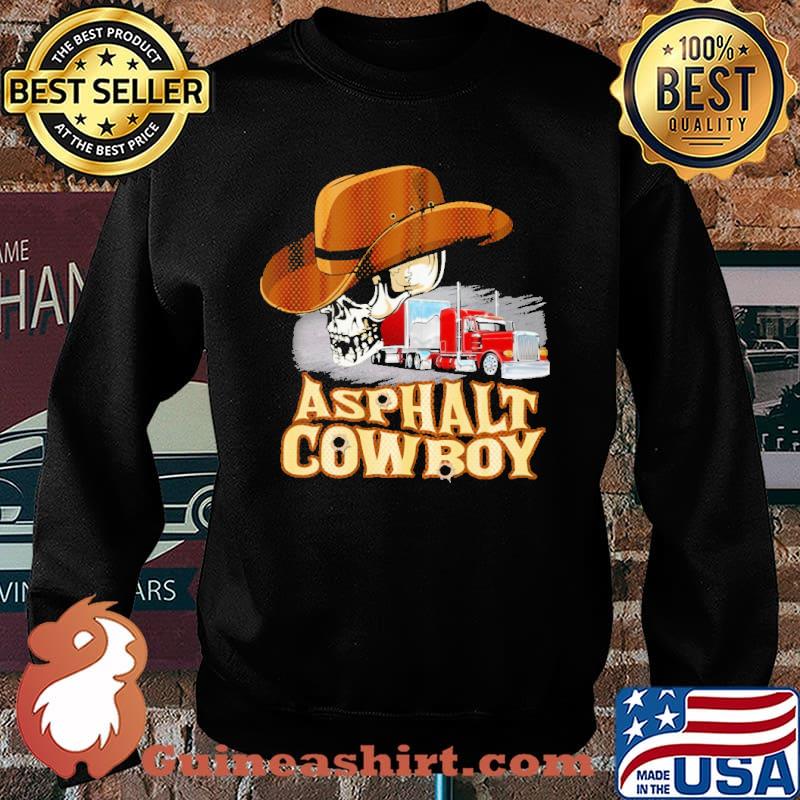 Asphalt Cowboy Trucker Skull Shirt Sweater