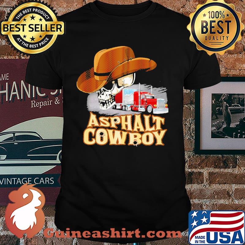 Asphalt Cowboy Trucker Skull Shirt