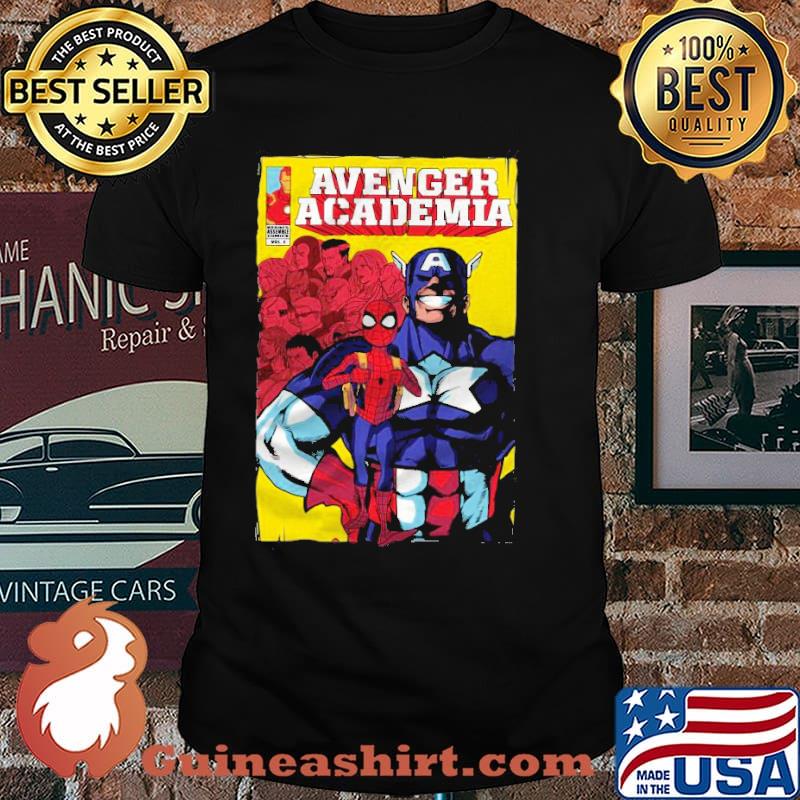 Avenger academa spiderman captain america shirt
