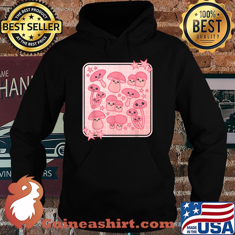 Awesome pink Kawaii Aesthetic Mushroom Japanese Anime T-Shirt Hoodie
