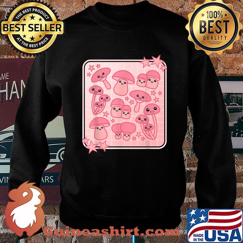Awesome pink Kawaii Aesthetic Mushroom Japanese Anime T-Shirt Sweater