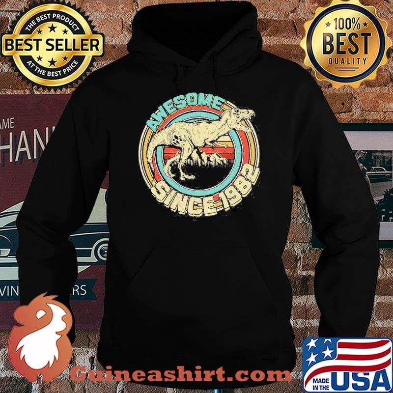 Awesome Since 1982 Dinosaur 39Th Birthday Vintage Shirt Hoodie
