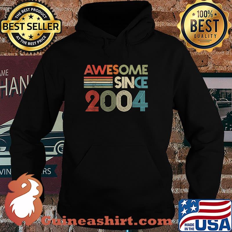 Awesome Since 2004 17th Birthday Retro T-Shirt Hoodie