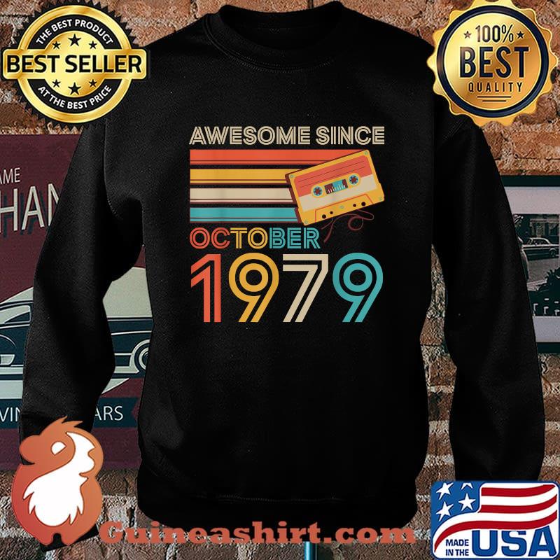 Awesome Since October 1979 42Th Birthday 42 Year Old Vintage T-Shirt Sweater