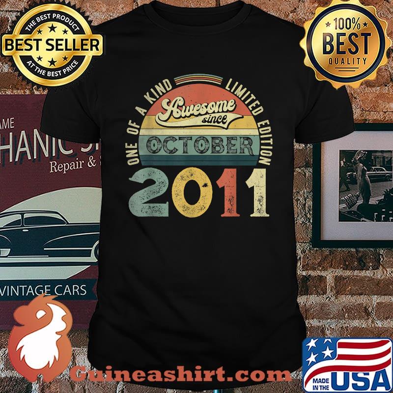 Awesome Since October 2011 One Of A Kind Limited Edition Vintage T-Shirt