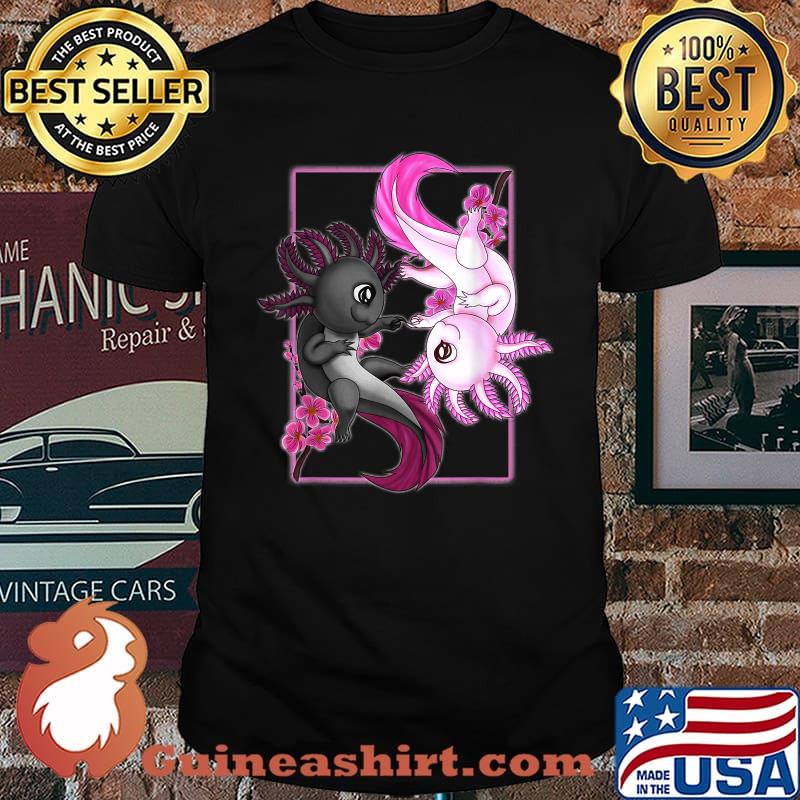Axolotl Yin Yang Plush Pets Cherry Blossom T-Shirt