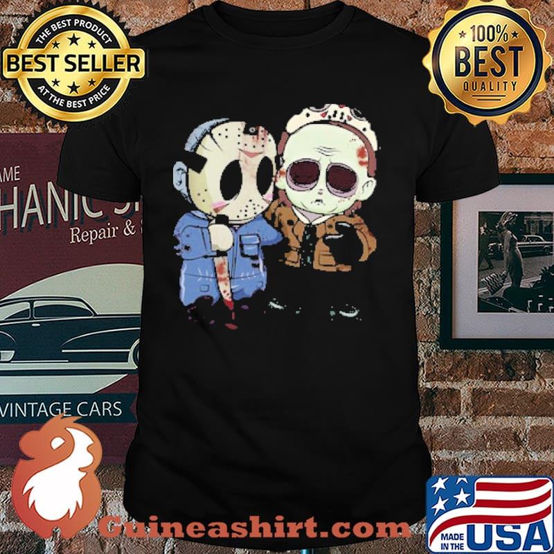 Baby Chibi Jason Voorhees And Michael Myers Halloween Shirt