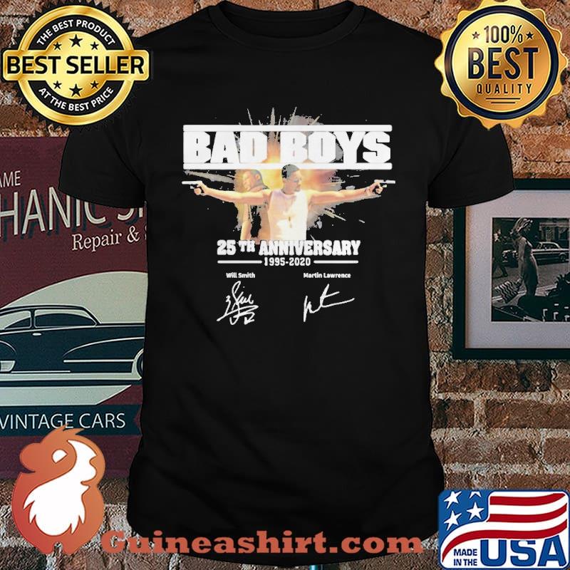 Bad boys 25th anniversary 19952020 signatures shirt