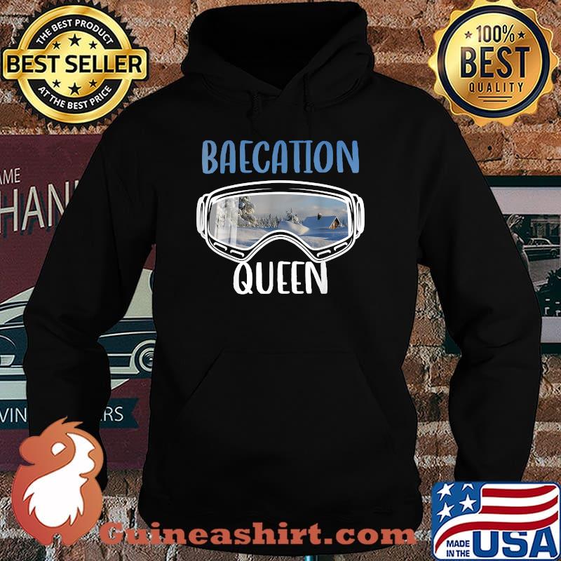 Baecation Queen Through Glasses Designs Winter Christmas T-Shirt Hoodie