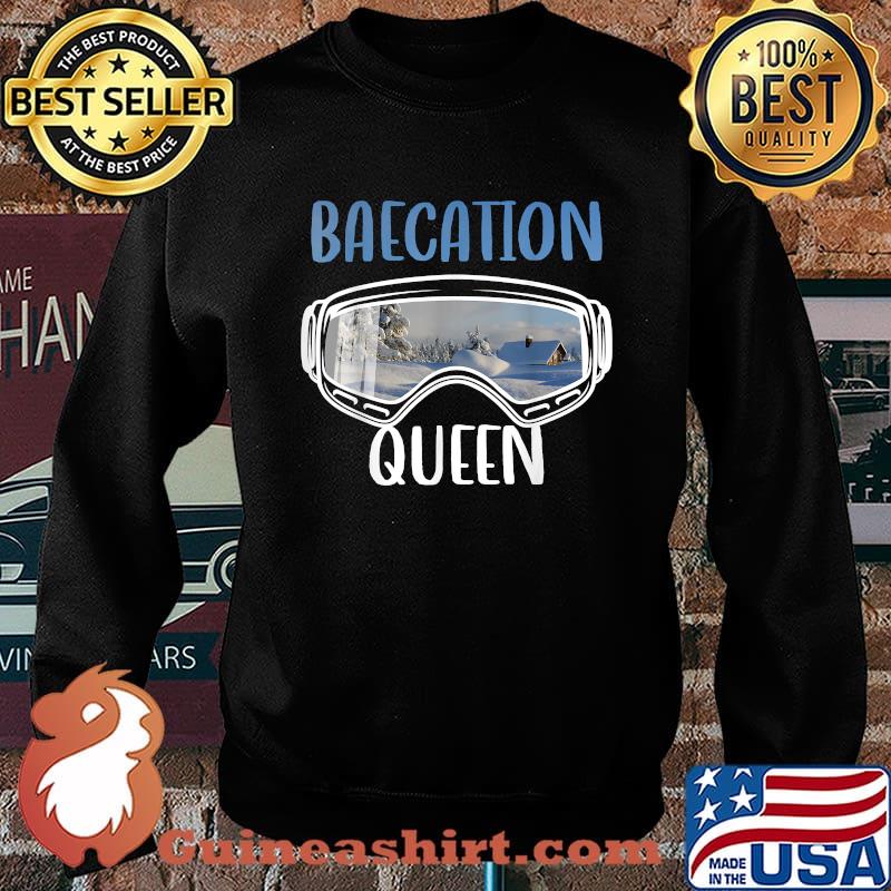 Baecation Queen Through Glasses Designs Winter Christmas T-Shirt Sweater