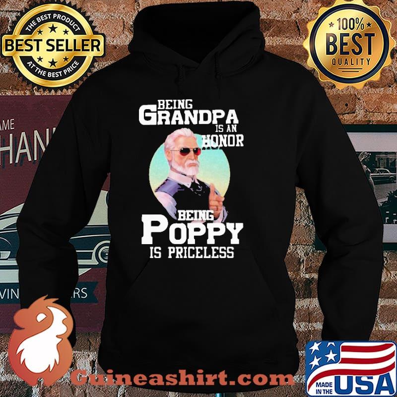 Being Grandpa Is An Honor Being Poppy Is Priceless Shirt Hoodie