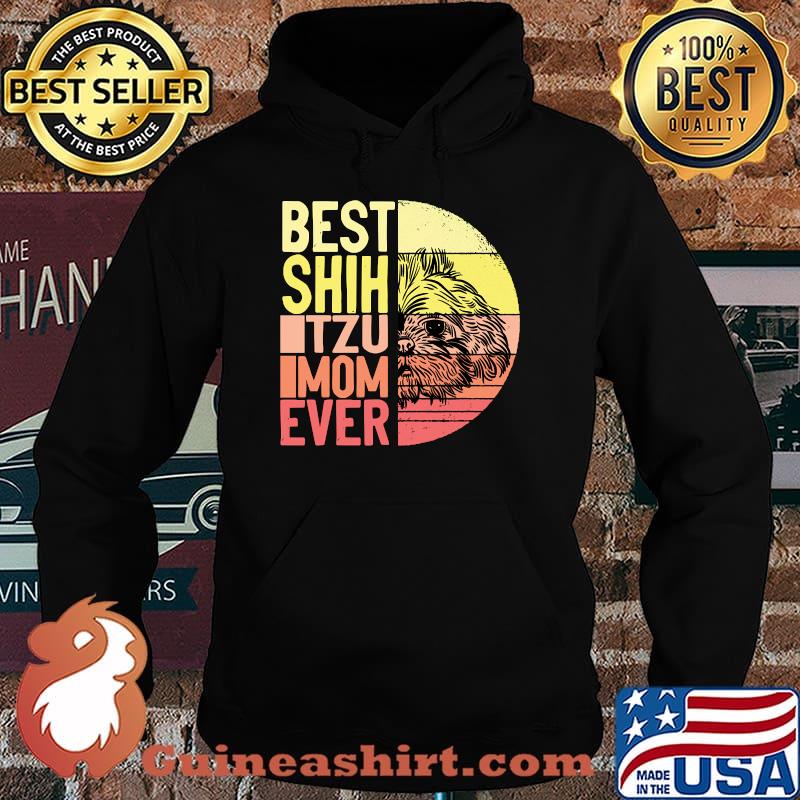 Best Shih Tzu Mom Ever for a Shih Tzu Retro SUnset T-Shirt Hoodie
