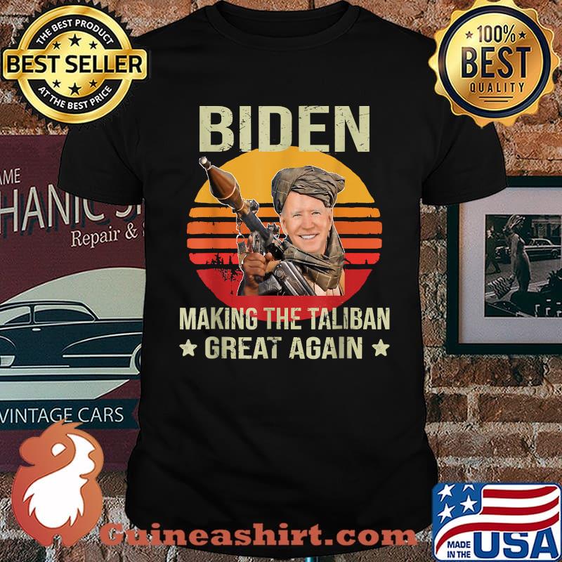 Biden Making The Taliban's Great Again Vintage Sunset T-Shirt