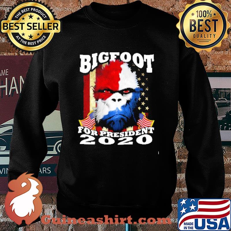 Bigfoot for president 2020 american flag s Sweater