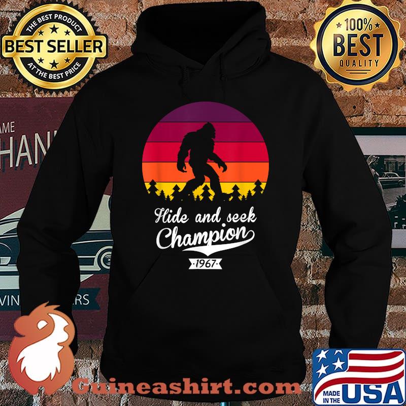 Bigfoot Hide and Seek Champion Retro 1967 T-Shirt Hoodie