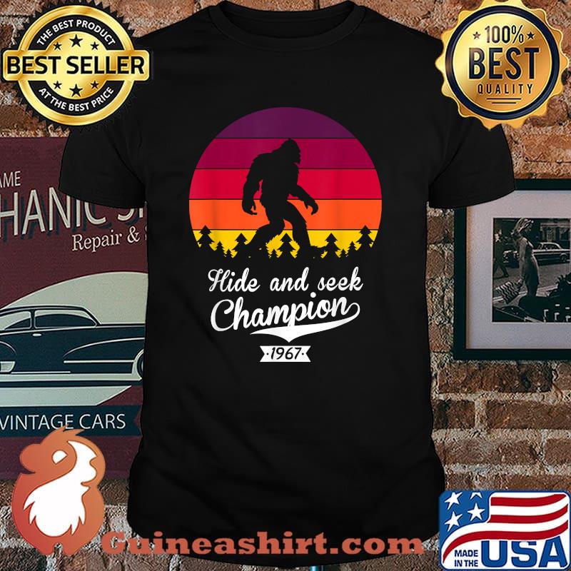 Bigfoot Hide and Seek Champion Retro 1967 T-Shirt