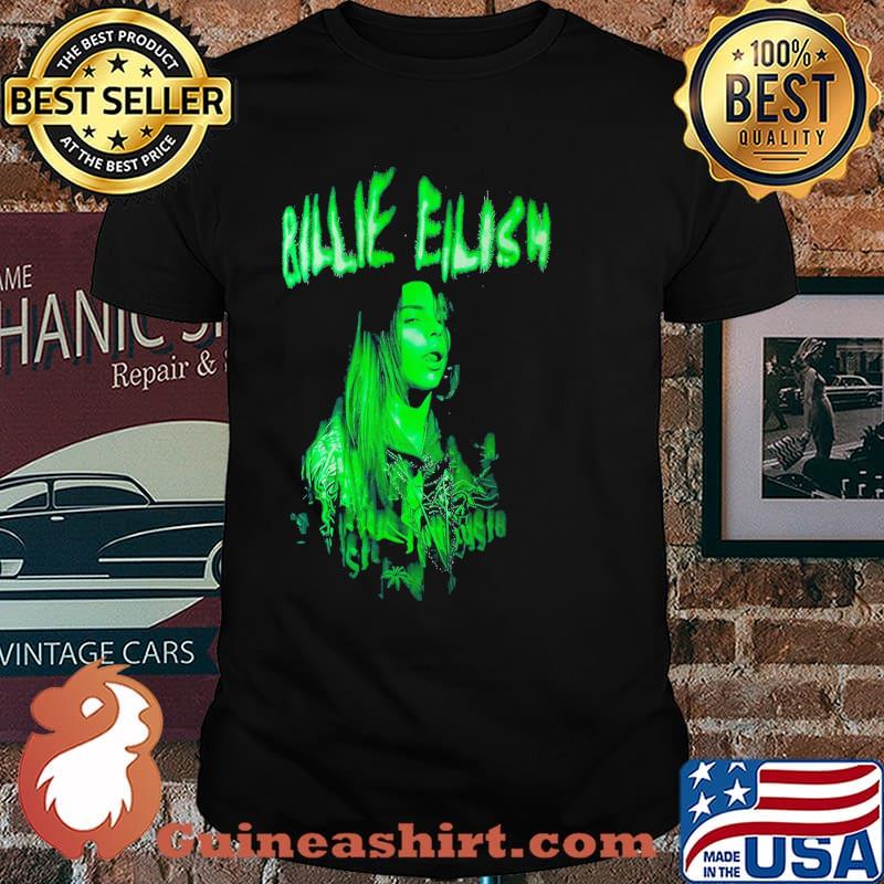 Billie Eilish Green Photo T-Shirt